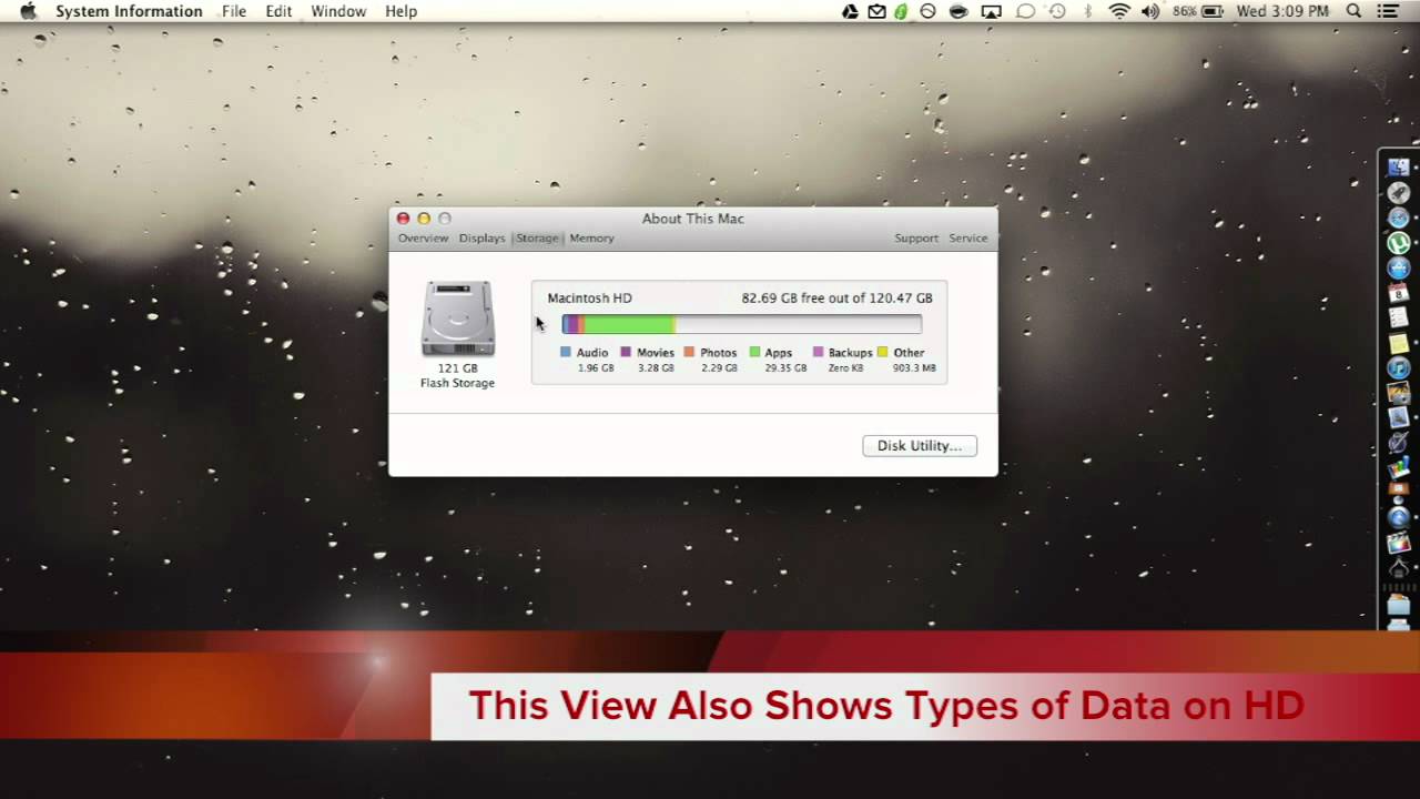 Mac App View Storage Space